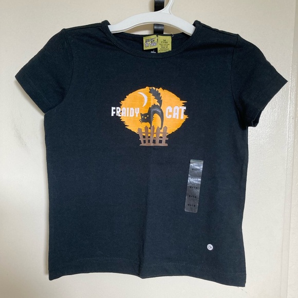 Black Frady Cat Kids Short Sleeve Tee - Picture 1 of 4